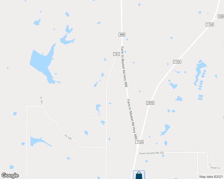 map of restaurants, bars, coffee shops, grocery stores, and more near County Road 181 in Fairfield
