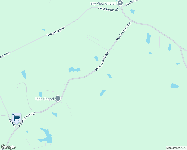 map of restaurants, bars, coffee shops, grocery stores, and more near 976 Poole Creek Road in Laurel