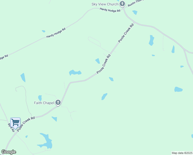 map of restaurants, bars, coffee shops, grocery stores, and more near 976 Poole Creek Road in Laurel