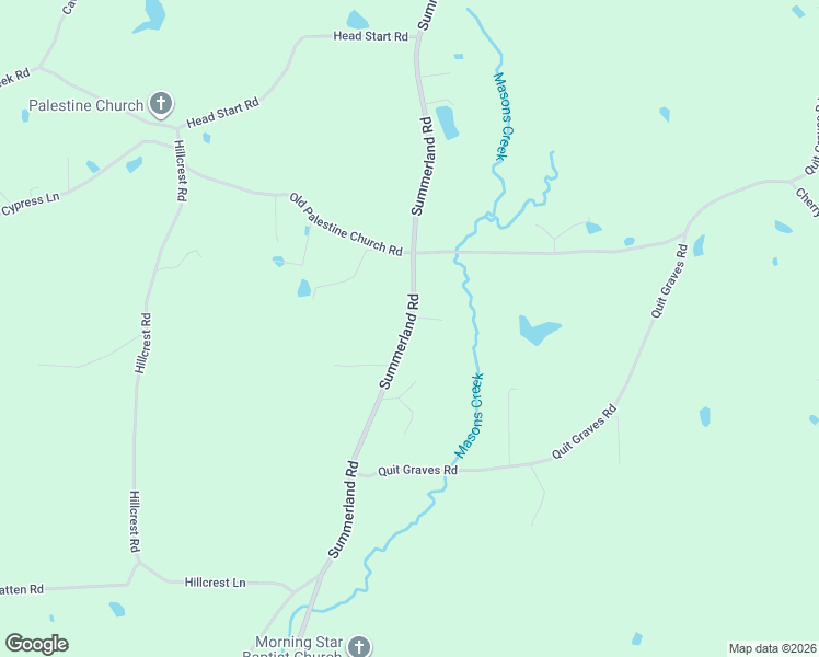 map of restaurants, bars, coffee shops, grocery stores, and more near 502 Summerland Road in Taylorsville