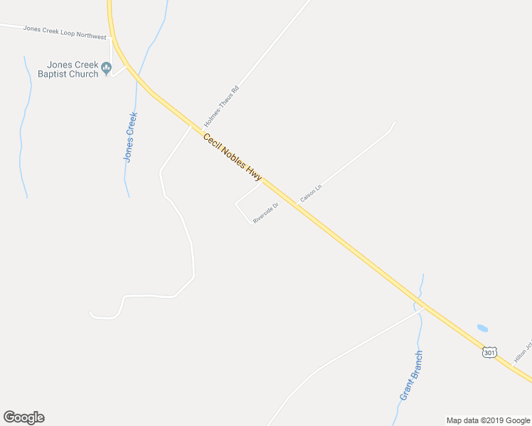 map of restaurants, bars, coffee shops, grocery stores, and more near Riverside Drive in Ludowici