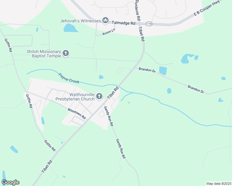map of restaurants, bars, coffee shops, grocery stores, and more near 11030 Tibet Road in Allenhurst