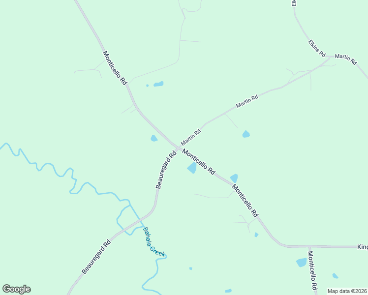 map of restaurants, bars, coffee shops, grocery stores, and more near 4001-4199 Monticello Road in Wesson