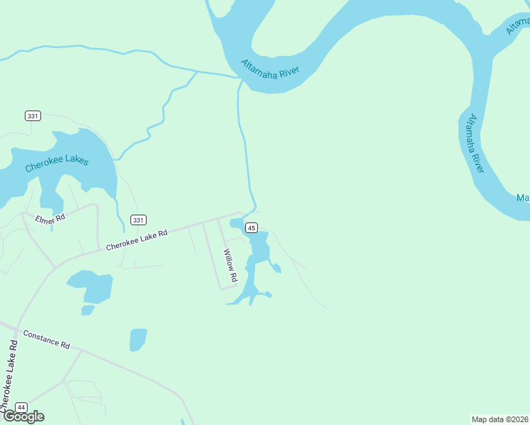 map of restaurants, bars, coffee shops, grocery stores, and more near 317 Brook Road in Jesup