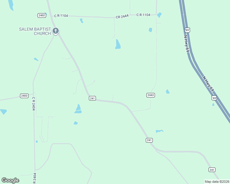 map of restaurants, bars, coffee shops, grocery stores, and more near 2281 Farm to Market 241 in Rusk