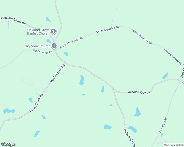 map of restaurants, bars, coffee shops, grocery stores, and more near 2599 Pleasant Grove Road in Laurel