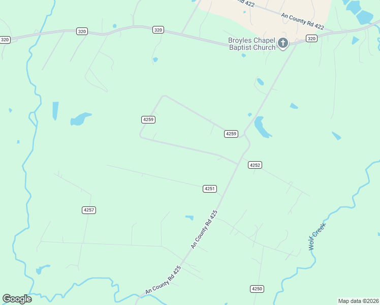 map of restaurants, bars, coffee shops, grocery stores, and more near County Road 4259 in Palestine