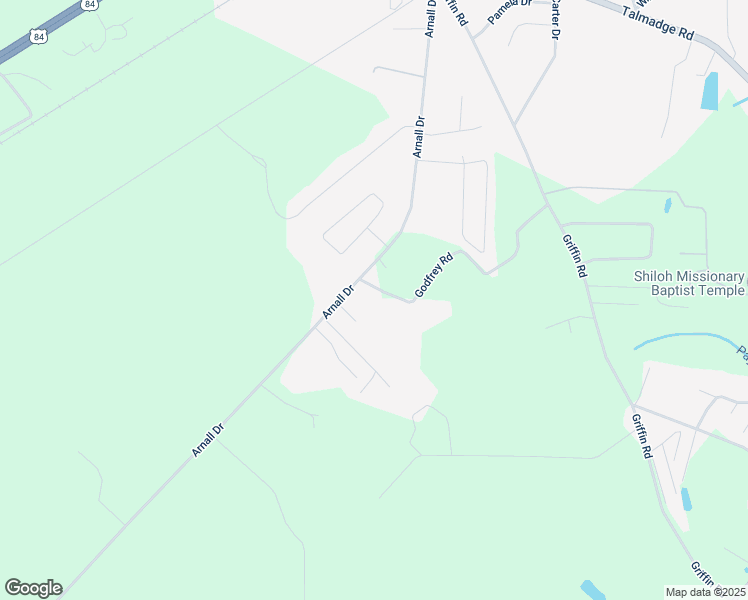 map of restaurants, bars, coffee shops, grocery stores, and more near 123 Chestnut Road Southeast in Ludowici