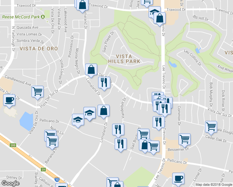 map of restaurants, bars, coffee shops, grocery stores, and more near 1502 Monte Sanders Lane in El Paso