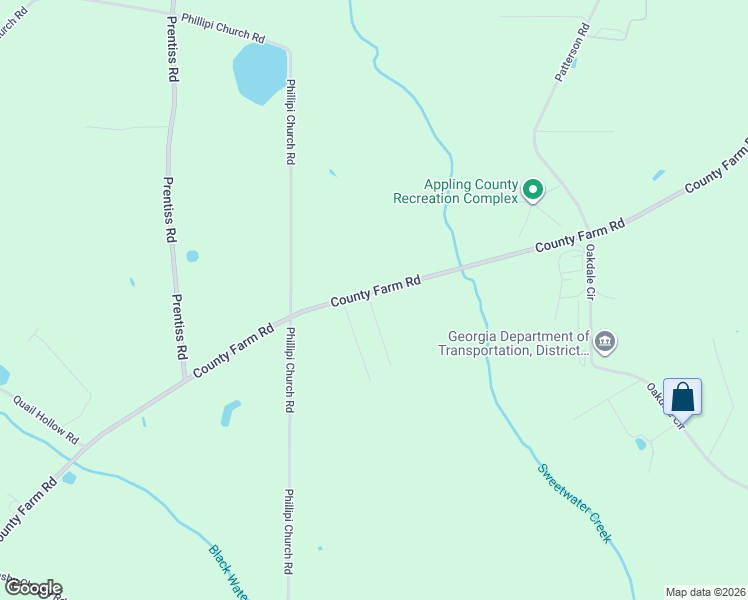 map of restaurants, bars, coffee shops, grocery stores, and more near 2187 County Farm Road in Baxley