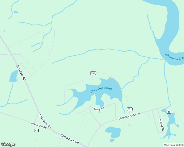 map of restaurants, bars, coffee shops, grocery stores, and more near 1174 Gene Bland Road in Jesup