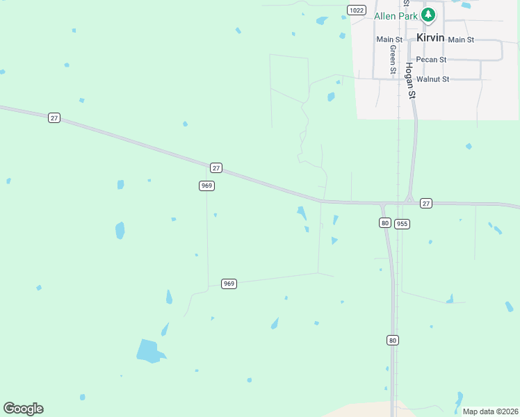 map of restaurants, bars, coffee shops, grocery stores, and more near 1109 Farm to Market 27 in Wortham