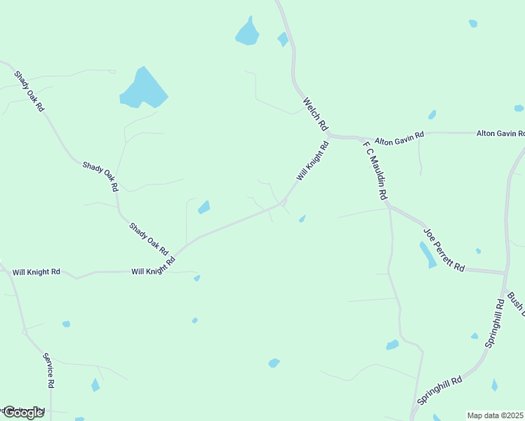 map of restaurants, bars, coffee shops, grocery stores, and more near 607 Will Knight Road in Laurel