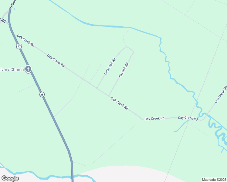 map of restaurants, bars, coffee shops, grocery stores, and more near 55 Big Oak Road in Riceboro