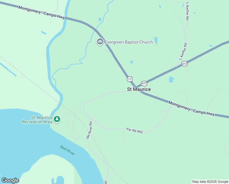 map of restaurants, bars, coffee shops, grocery stores, and more near 111 Louisiana 477 in Montgomery