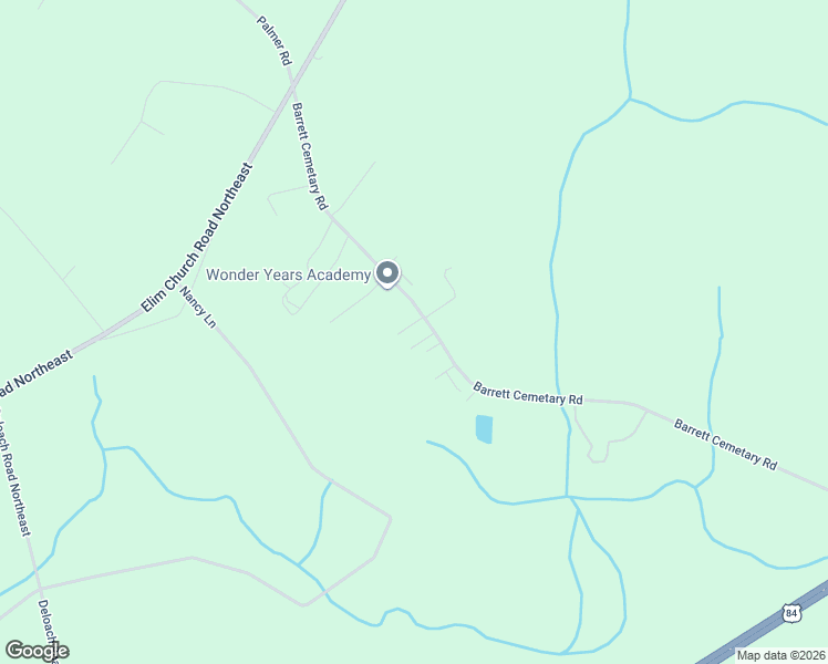 map of restaurants, bars, coffee shops, grocery stores, and more near Cedar Brook Drive Northeast in Ludowici