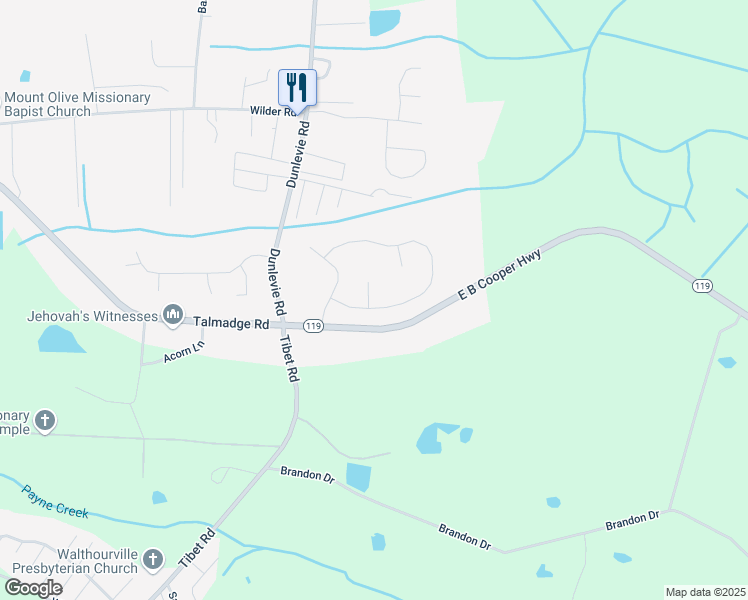 map of restaurants, bars, coffee shops, grocery stores, and more near 511 Nashview Trail in Allenhurst
