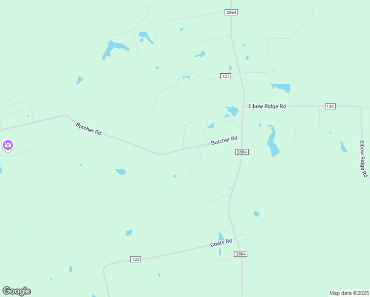 map of restaurants, bars, coffee shops, grocery stores, and more near Butcher Road in Nacogdoches