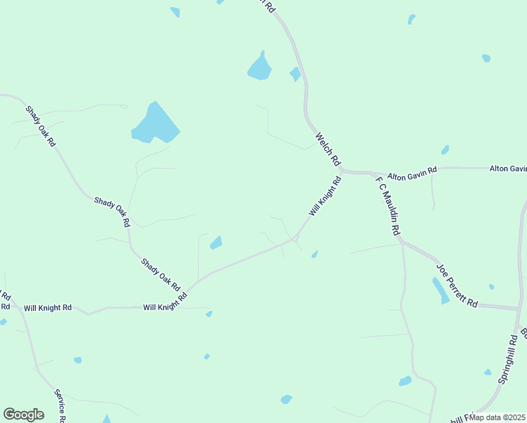 map of restaurants, bars, coffee shops, grocery stores, and more near 607 Will Knight Road in Laurel