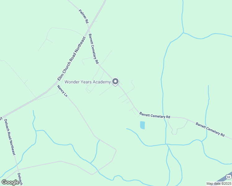 map of restaurants, bars, coffee shops, grocery stores, and more near 1337 Barrett Cemetery Road Northeast in Ludowici