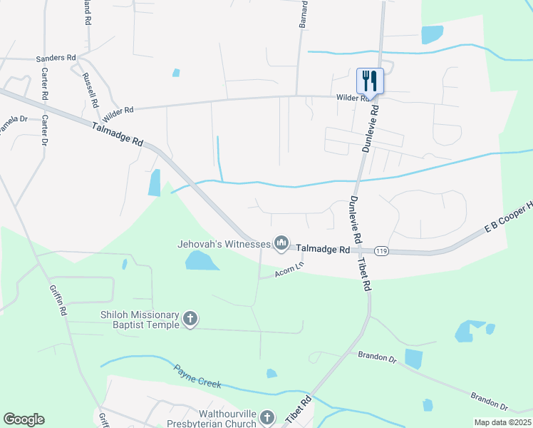 map of restaurants, bars, coffee shops, grocery stores, and more near 320 Hunters Branch Drive in Allenhurst