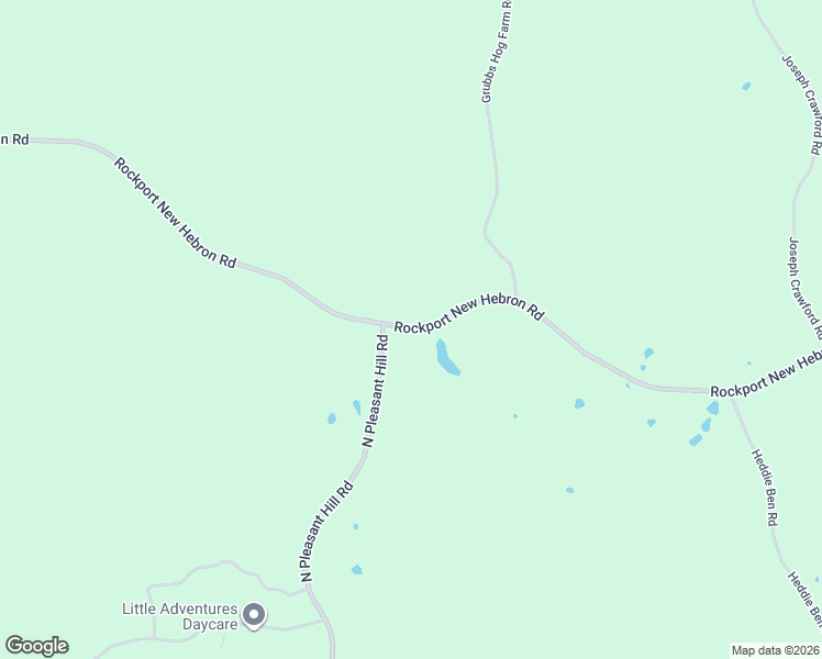 map of restaurants, bars, coffee shops, grocery stores, and more near Rockport New Hebron Road in New Hebron