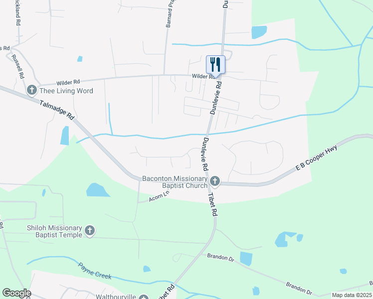 map of restaurants, bars, coffee shops, grocery stores, and more near 85 Hunters Branch Drive in Allenhurst
