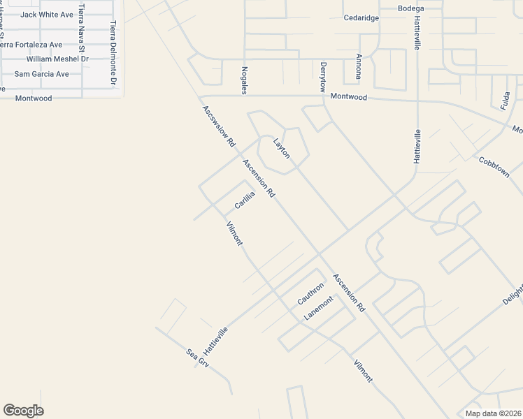 map of restaurants, bars, coffee shops, grocery stores, and more near Carlilia in El Paso