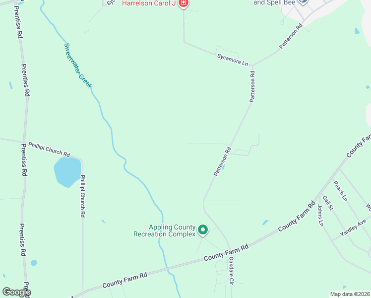 map of restaurants, bars, coffee shops, grocery stores, and more near 1394 Patterson Road in Baxley
