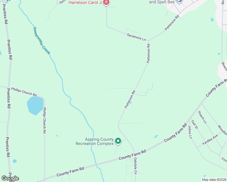 map of restaurants, bars, coffee shops, grocery stores, and more near 1394 Patterson Road in Baxley