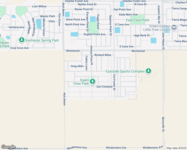 map of restaurants, bars, coffee shops, grocery stores, and more near 14241 Russ Leach Avenue in El Paso