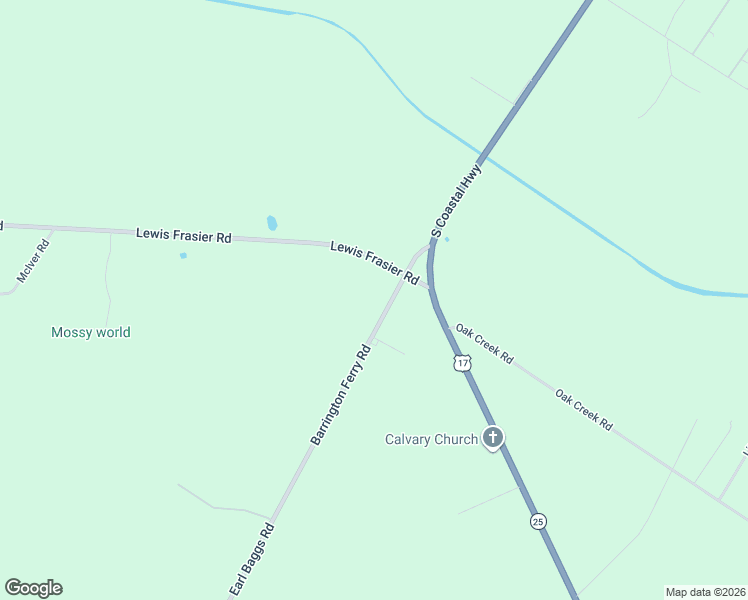 map of restaurants, bars, coffee shops, grocery stores, and more near 173 Barrington Ferry Road in Riceboro