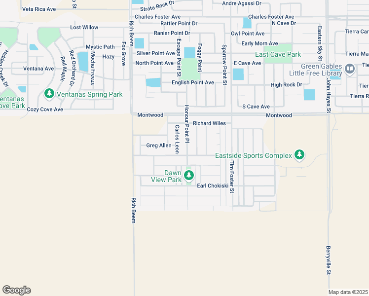 map of restaurants, bars, coffee shops, grocery stores, and more near 2120 Honour Point Place in El Paso