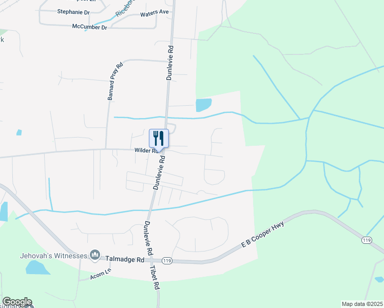 map of restaurants, bars, coffee shops, grocery stores, and more near Bobbie Street in Allenhurst