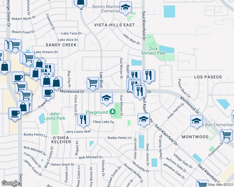map of restaurants, bars, coffee shops, grocery stores, and more near 1864 Sonoma Place in El Paso