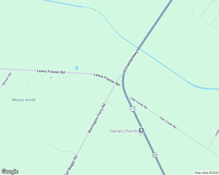 map of restaurants, bars, coffee shops, grocery stores, and more near 173 Barrington Ferry Road in Riceboro