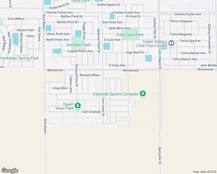 map of restaurants, bars, coffee shops, grocery stores, and more near 2121 William Caples St in El Paso