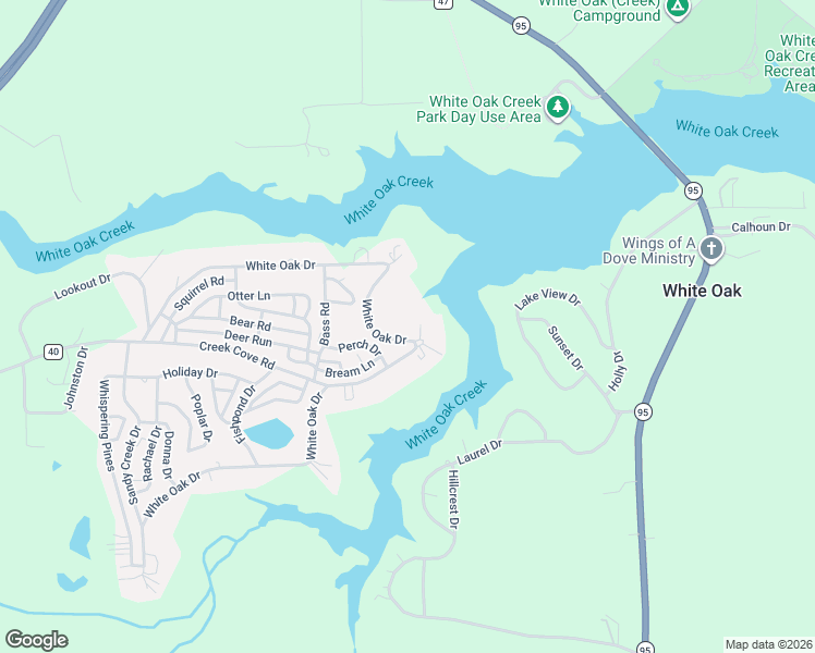 map of restaurants, bars, coffee shops, grocery stores, and more near 416 White Oak Drive in Eufaula