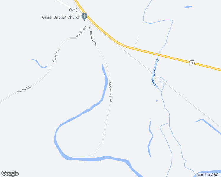 map of restaurants, bars, coffee shops, grocery stores, and more near Ed Connally Road in Natchitoches
