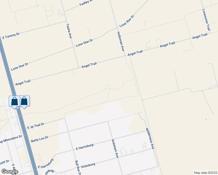 map of restaurants, bars, coffee shops, grocery stores, and more near 577 Jp Teal Drive in Odessa