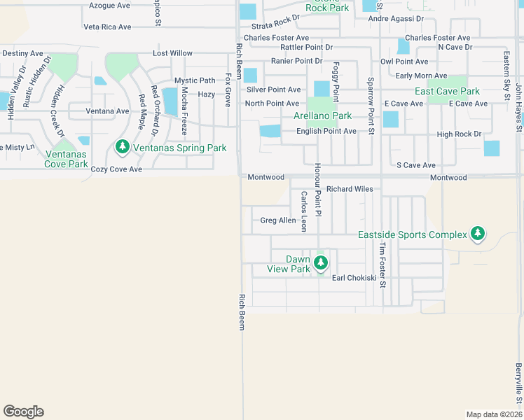 map of restaurants, bars, coffee shops, grocery stores, and more near 2117 James Fitzgerald in El Paso