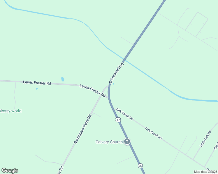 map of restaurants, bars, coffee shops, grocery stores, and more near 2400 South Coastal Highway in Riceboro