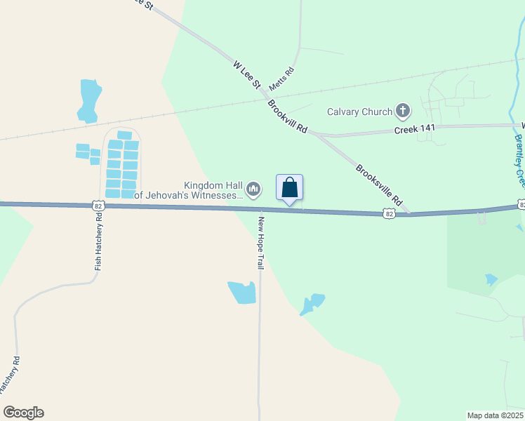 map of restaurants, bars, coffee shops, grocery stores, and more near 1400 Graves Highway in Dawson