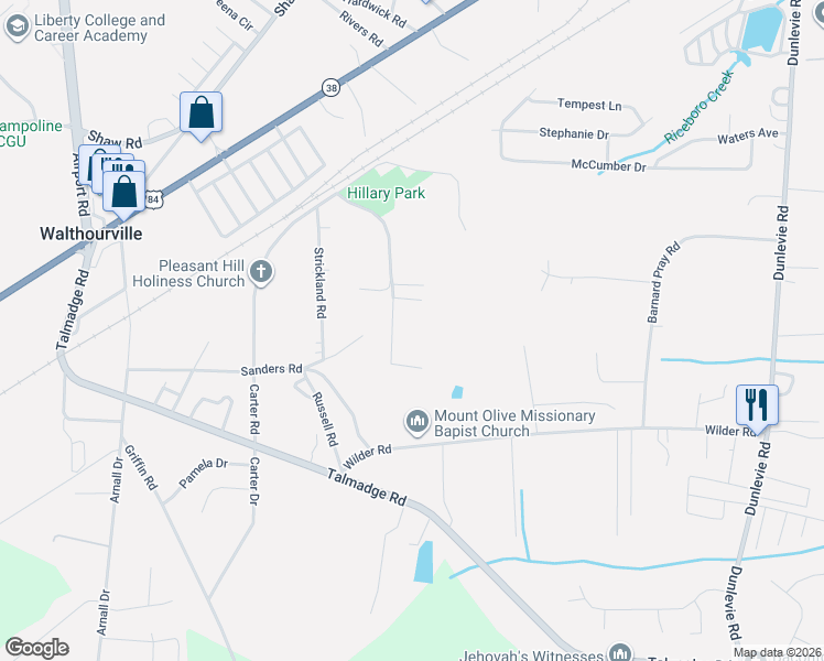 map of restaurants, bars, coffee shops, grocery stores, and more near Hilliary Lane in Allenhurst