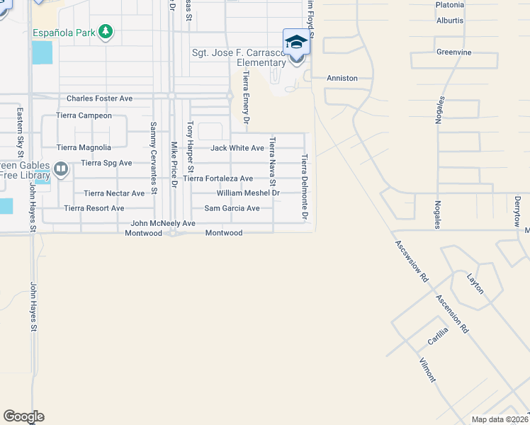 map of restaurants, bars, coffee shops, grocery stores, and more near in El Paso