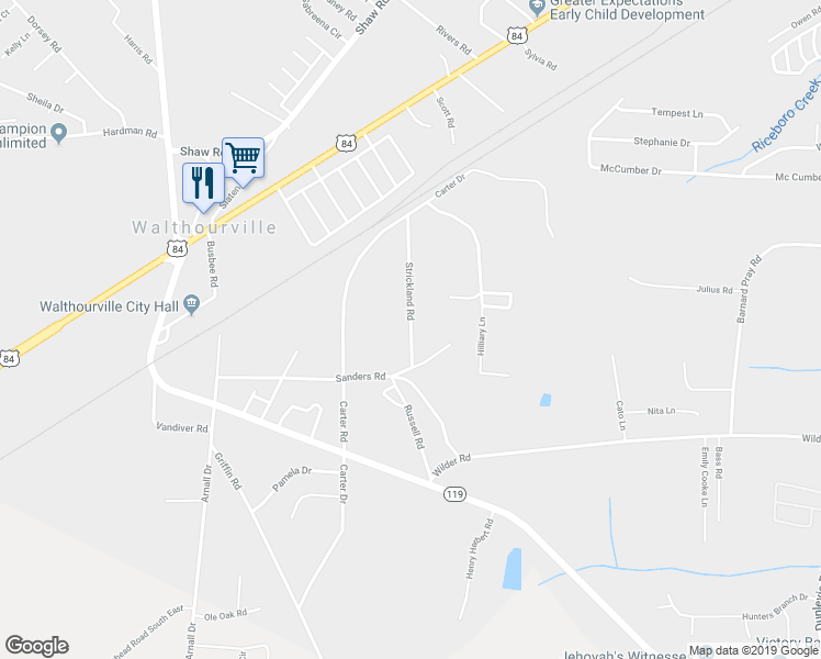 map of restaurants, bars, coffee shops, grocery stores, and more near 78 Strickland Road in Allenhurst