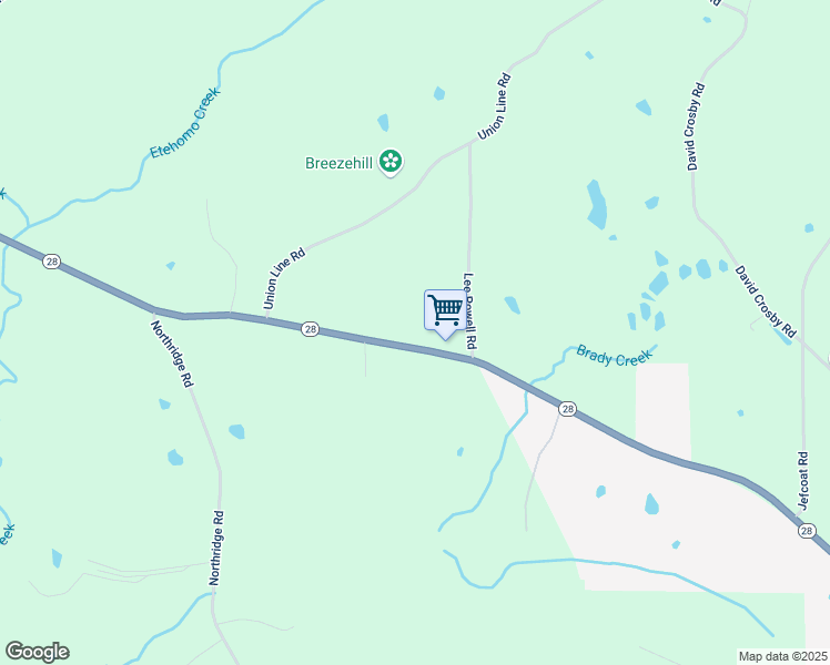 map of restaurants, bars, coffee shops, grocery stores, and more near 1438 Mississippi 28 in Soso