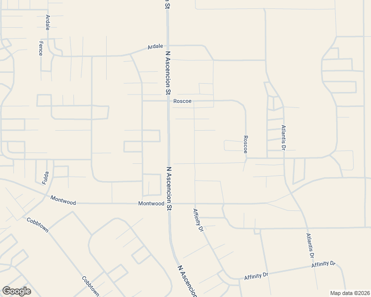 map of restaurants, bars, coffee shops, grocery stores, and more near North Ascencion Street in El Paso