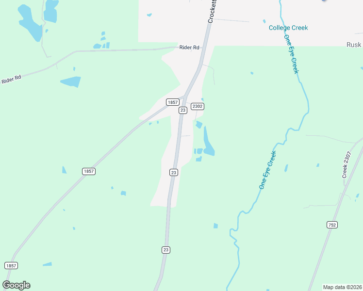 map of restaurants, bars, coffee shops, grocery stores, and more near 1355 Farm to Market 23 in Rusk