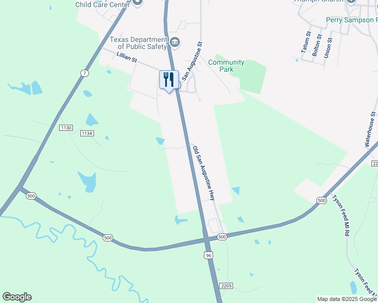 map of restaurants, bars, coffee shops, grocery stores, and more near 1751 Southview Circle in Center
